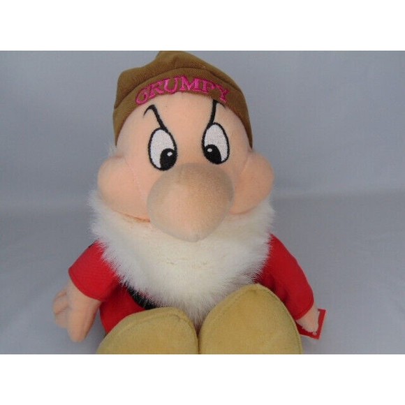Disney Store 12" Sitting Grumpy Doll /Shelf Sitter- (Snow White &  7 Dwarfs) tag - Picture 14 of 14